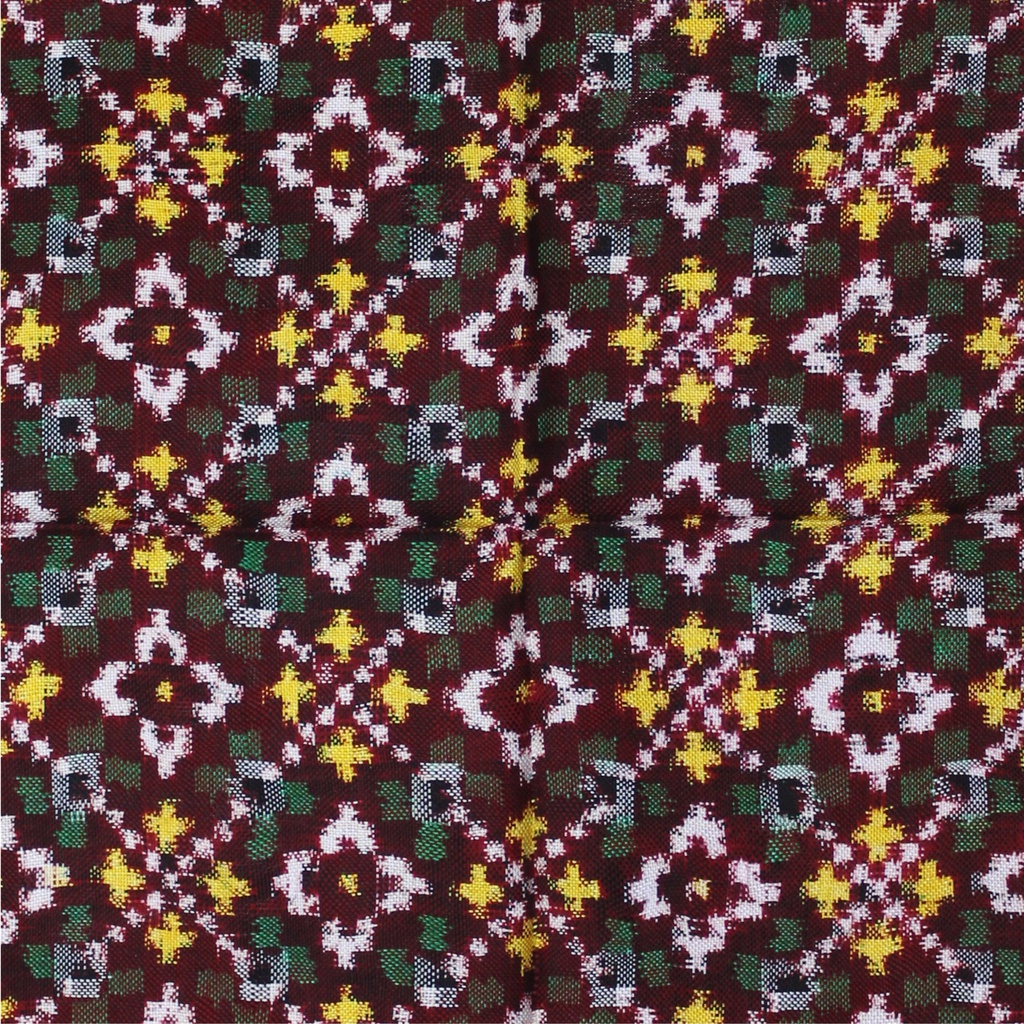 Handloom Double Ikat Patola Pocket Square