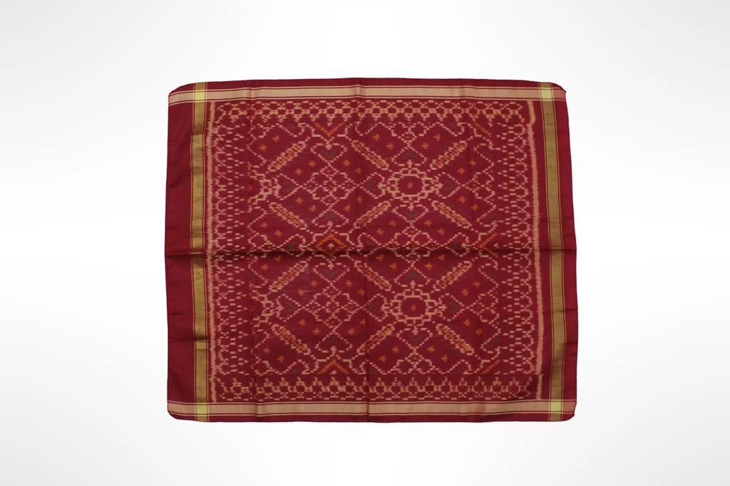 Handloom Single Ikat Patola Pocket Square
