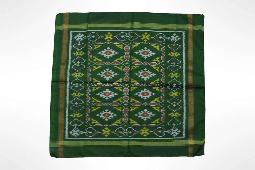 Handloom Single Ikat Patola Pocket Square
