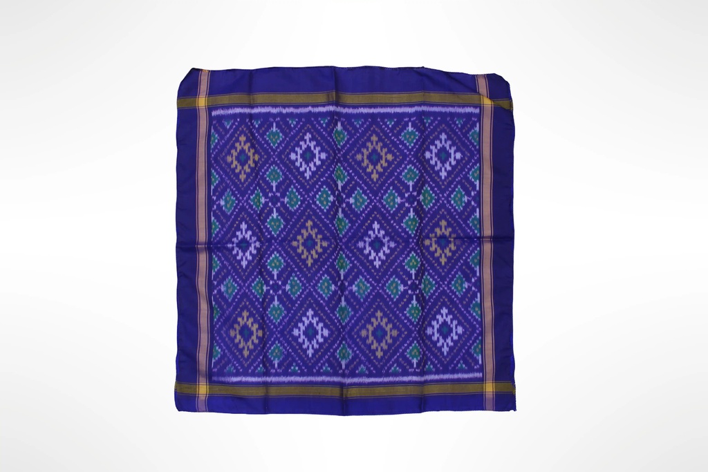 Handloom Single Ikat Patola Pocket Square