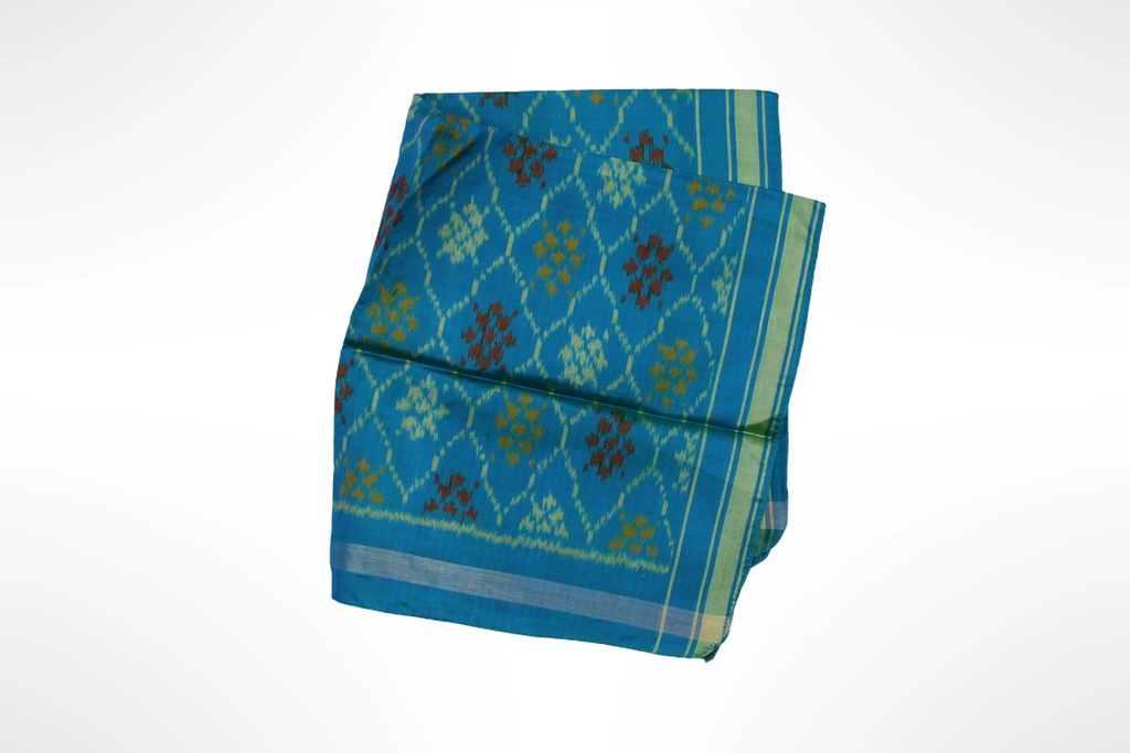 Handloom Single Ikat Patola Pocket Square