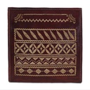 Handstitched Leather Bag with Thread Work