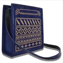 Handstitched Leather Bag with Thread Work