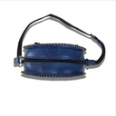 Handstitched Leather Bag with Thread Work
