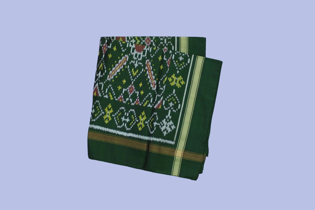 Handloom Single Ikat Patola Pocket Square