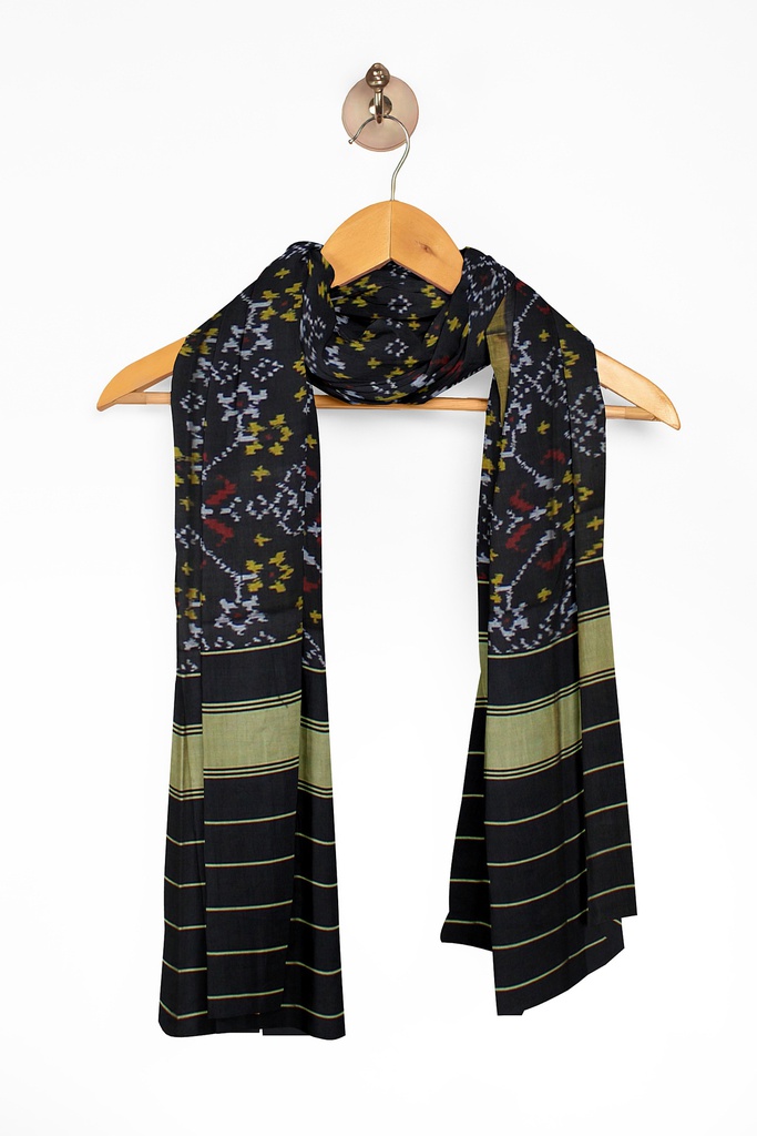 Handloom Single Ikat Patola Silk Dupatta