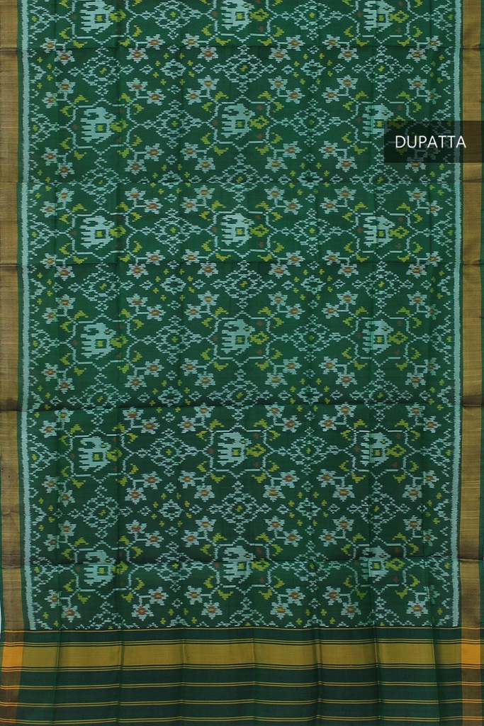 Handloom Single Ikat Patola Silk Dupatta