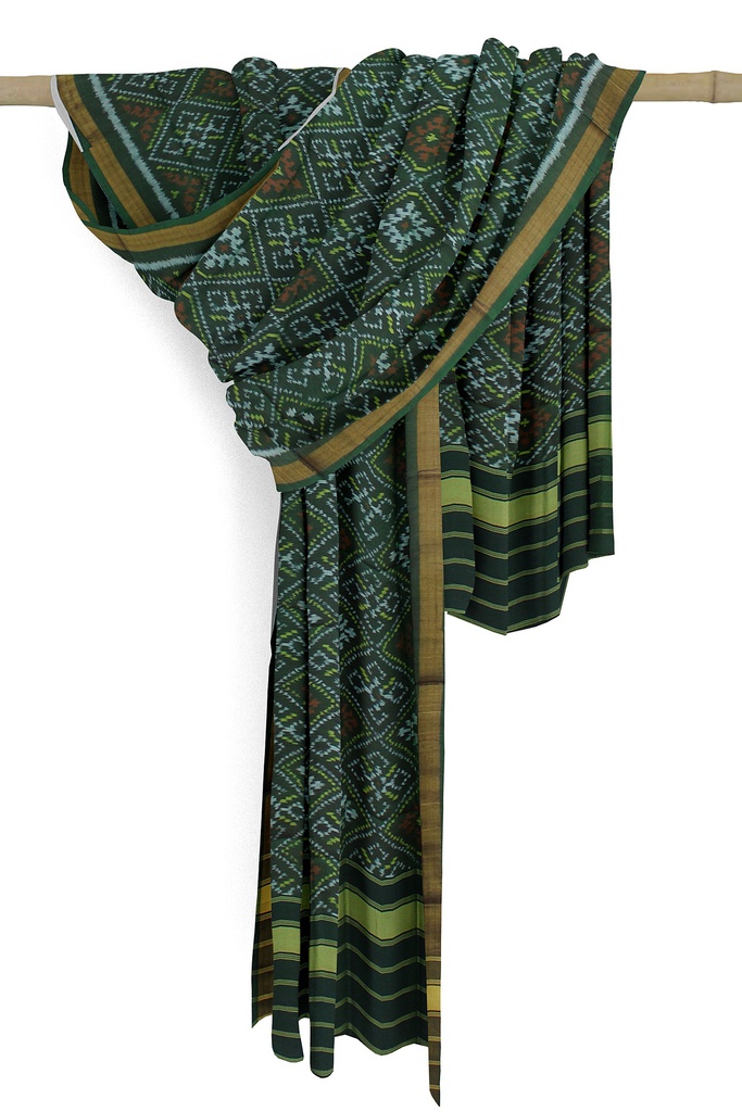 Handloom Single Ikat Patola Silk Dupatta