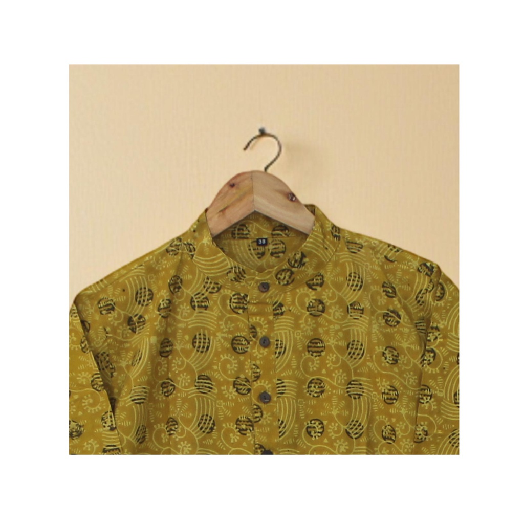 Men Hand Block Print Cotton Kurta