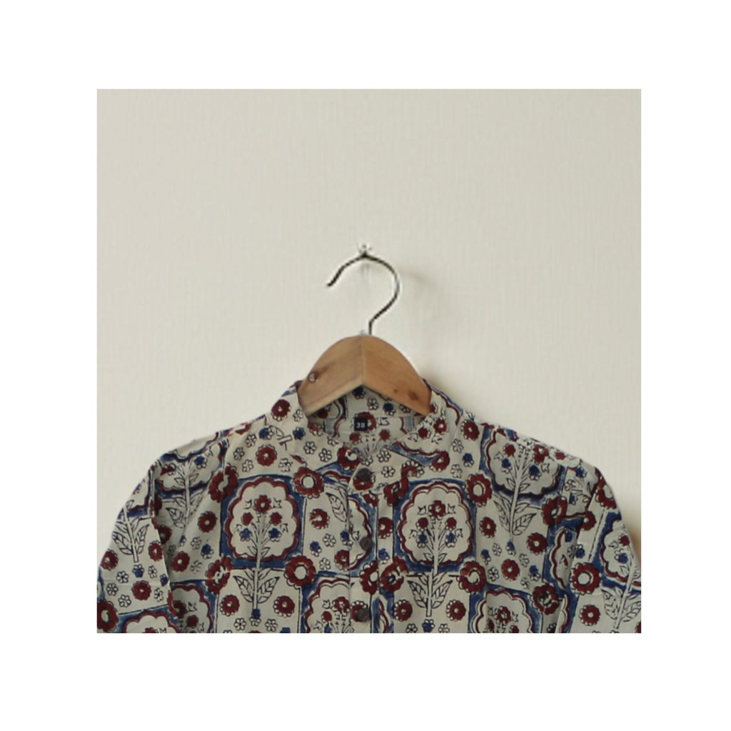 Men Hand Block Print Cotton Kurta