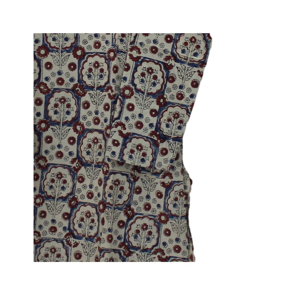 Men's Ajrakh Hand Block Print Cotton Kurta