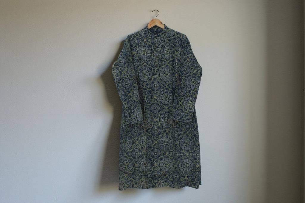 Men Hand Block Print Cotton Kurta