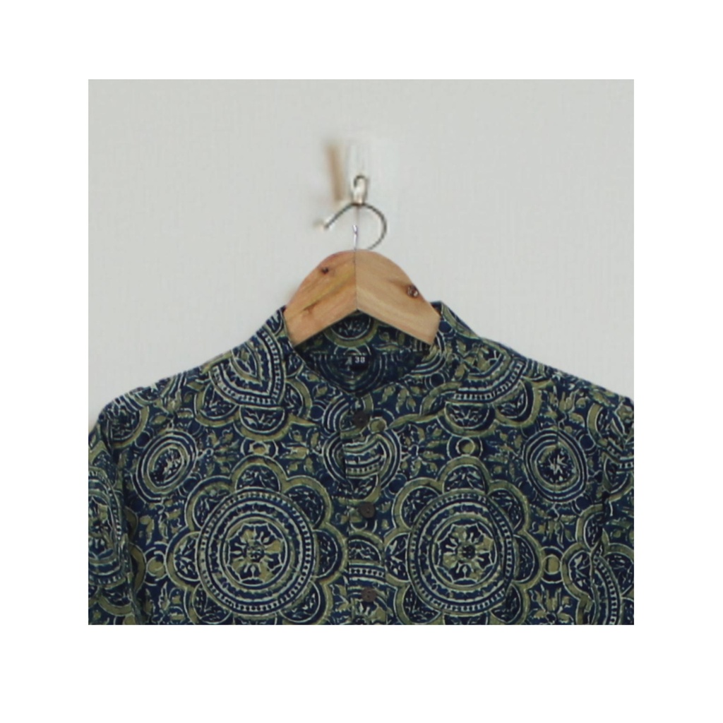 Men Hand Block Print Cotton Kurta