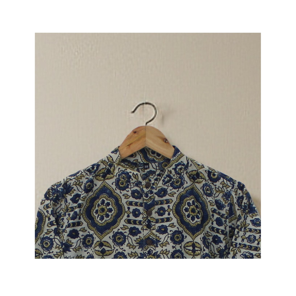 Men Hand Block Print Cotton Kurta