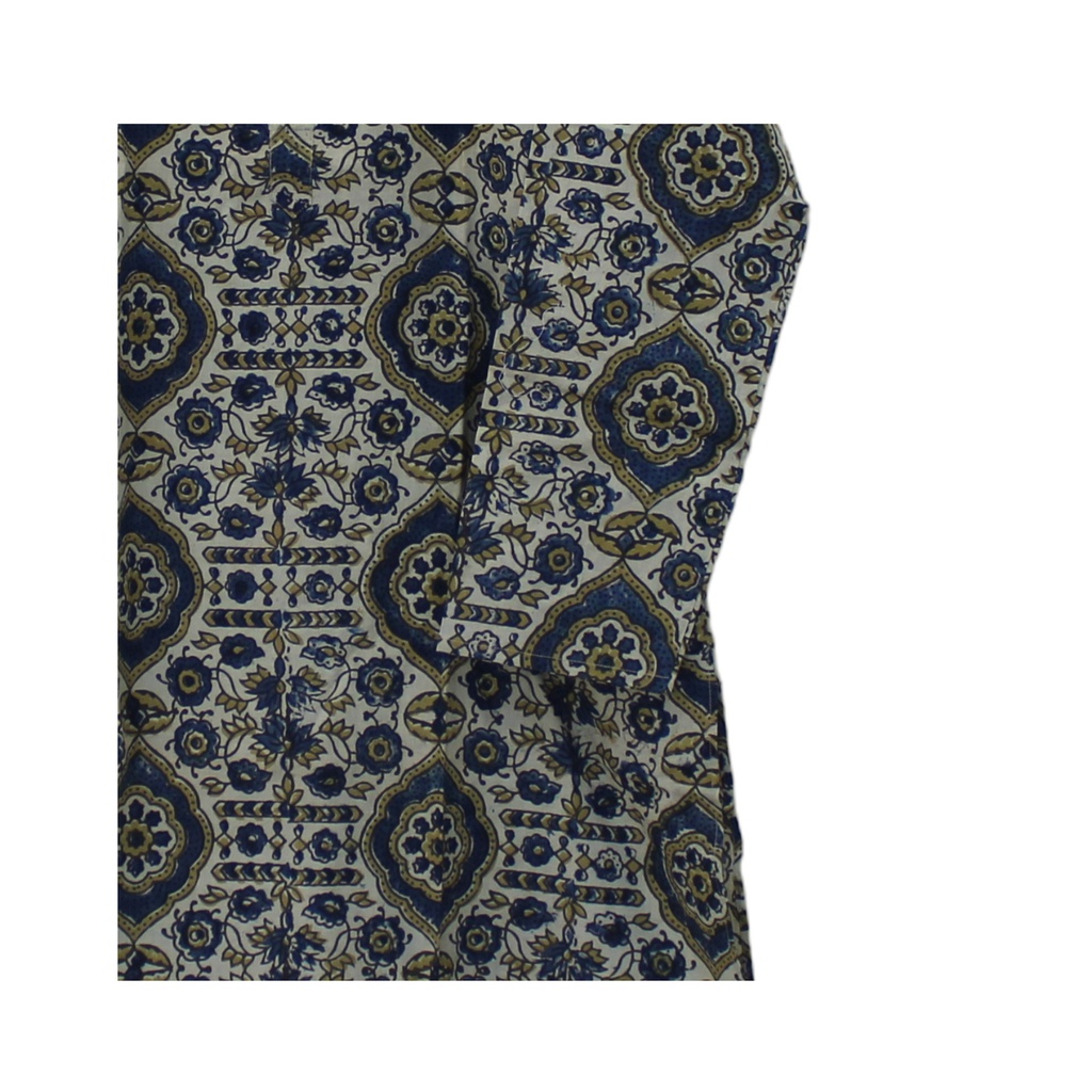 Men's Ajrakh Hand Block Print Cotton Kurta