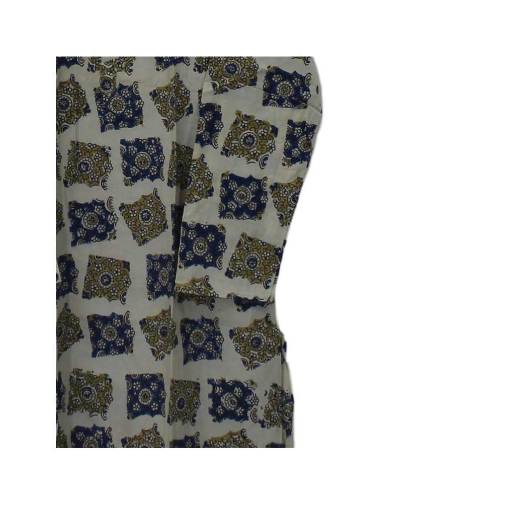 Men Hand Block Print Cotton Kurta