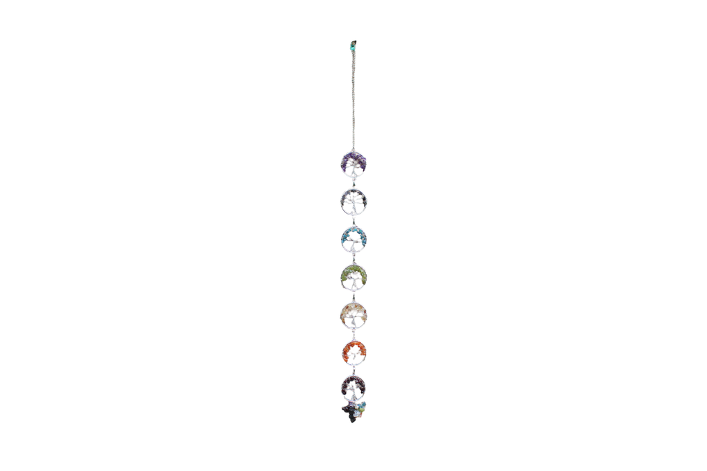 Handcrafted Tree of Life Agate Slice Wind Chime