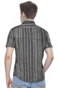 Men’s Short-Sleeve Striped Casual Shirt