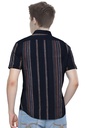 Men’s Short-Sleeve Striped Casual Shirt