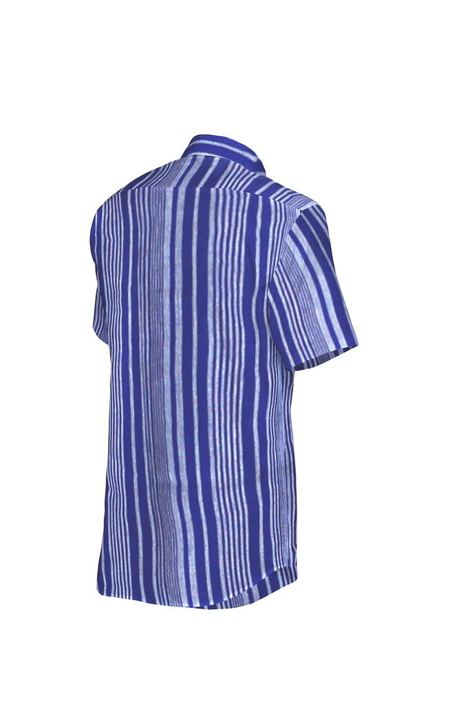 Men’s Short-Sleeve Striped Casual Shirt