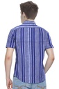 Men’s Short-Sleeve Striped Casual Shirt