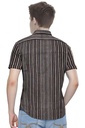 Men’s Short-Sleeve Striped Casual Shirt