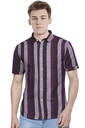 Men’s Short-Sleeve Striped Casual Shirt