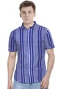 Men’s Short-Sleeve Striped Casual Shirt