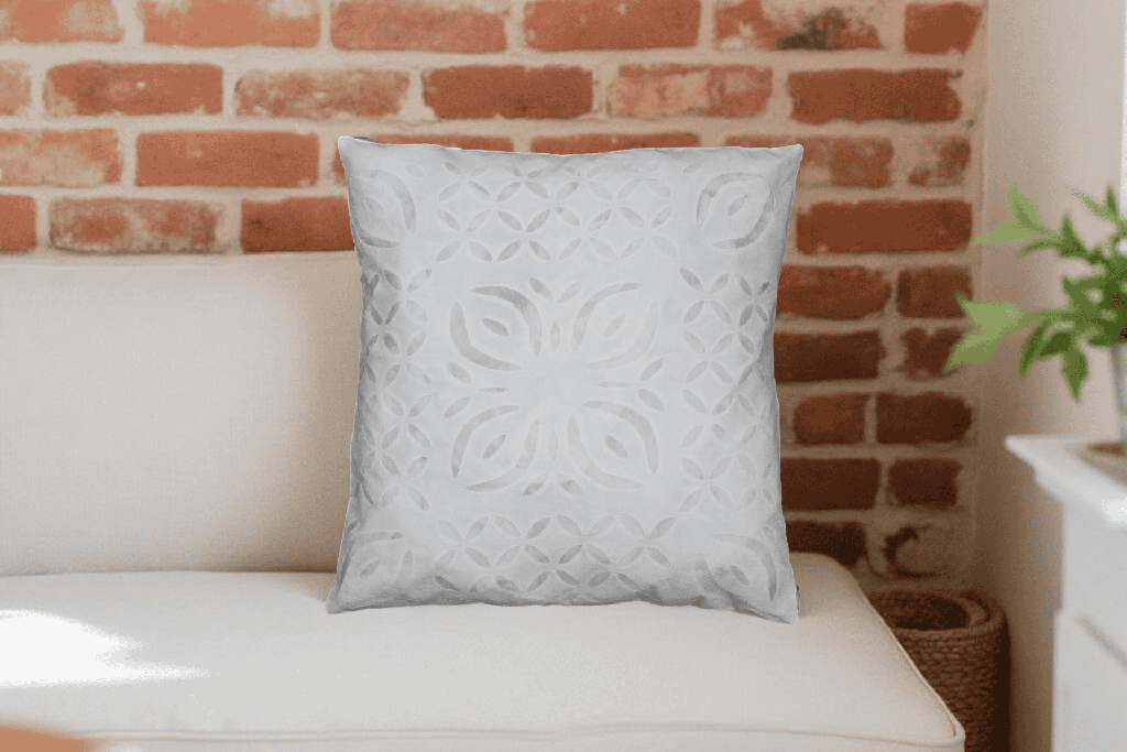 Handmade Applique Work Cushion Cover