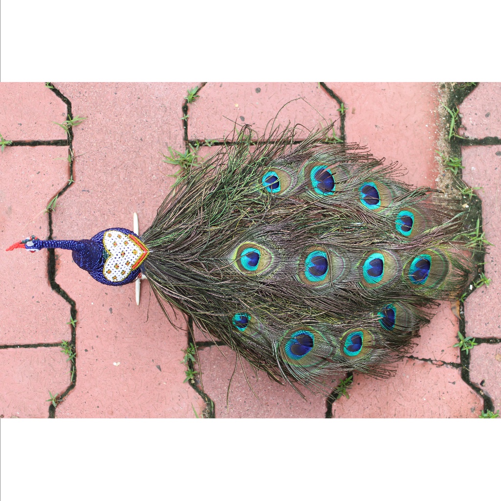 Handmade Decorative Beadwork Peacock