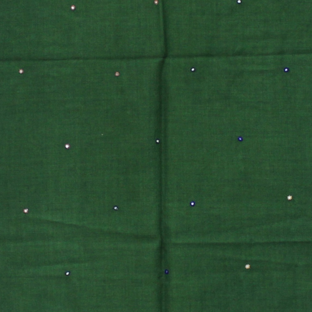 Handcrafted Wool Stole with Mirror Work and Tassels