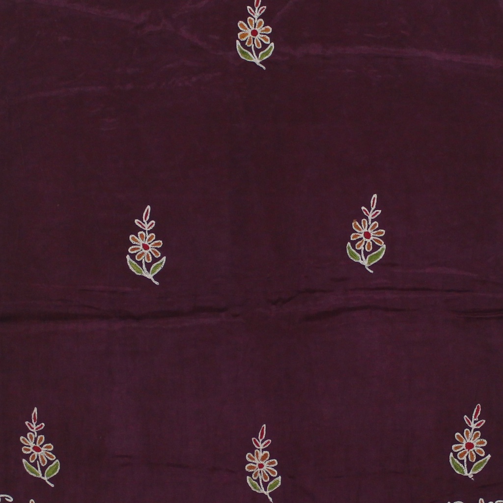 Aari Work Embroidered Viscose Cotton Dupatta
