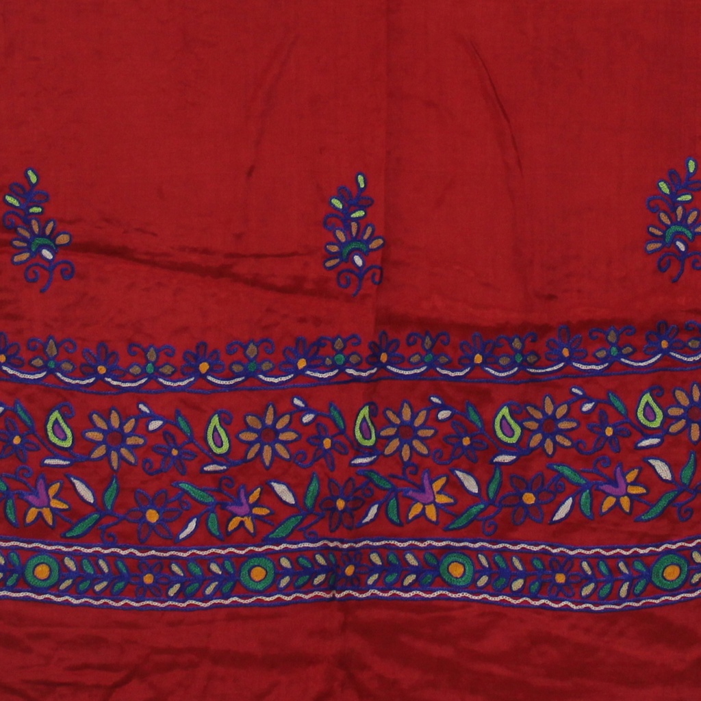 Aari Work Embroidered Viscose Cotton Dupatta
