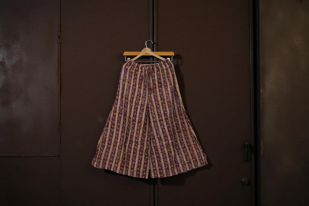 Ethnic Hand Block Print Cotton Palazzo