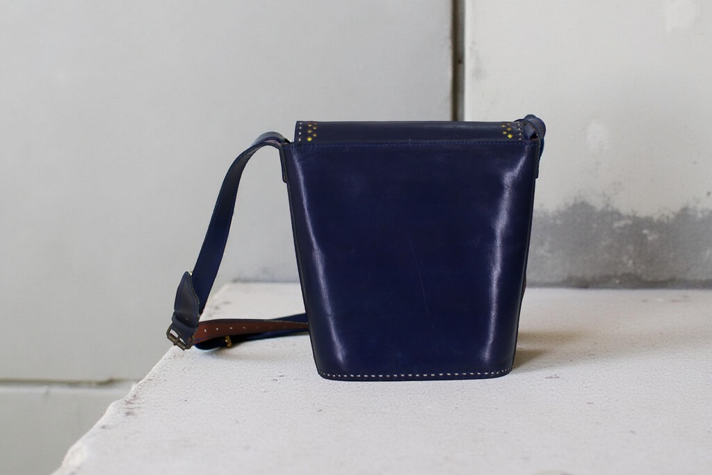 Handcrafted Kutchi Leather Sling Bag