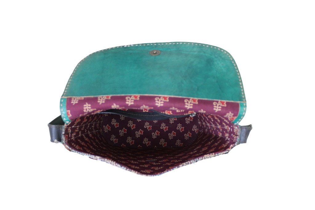 Handcrafted Kutchi Leather Sling Bag