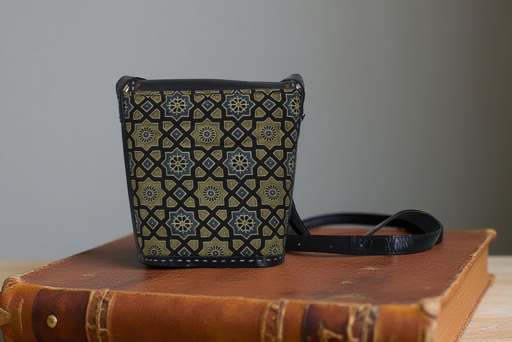 Handcrafted Kutchi Leather Sling Bag