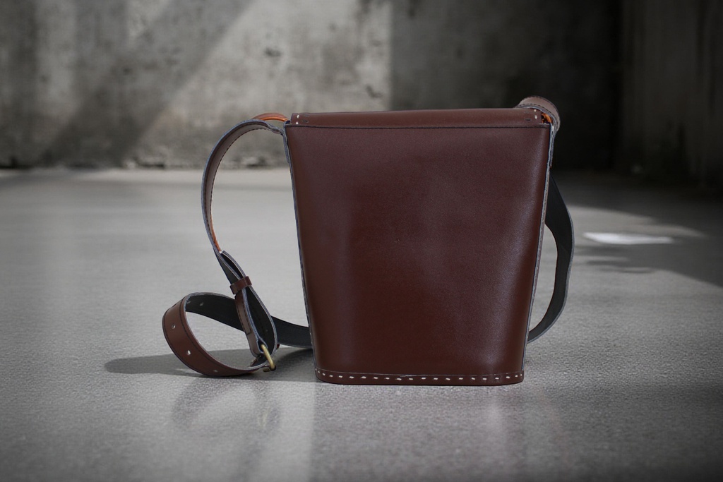 Handcrafted Kutchi Leather Balti Sling Bag
