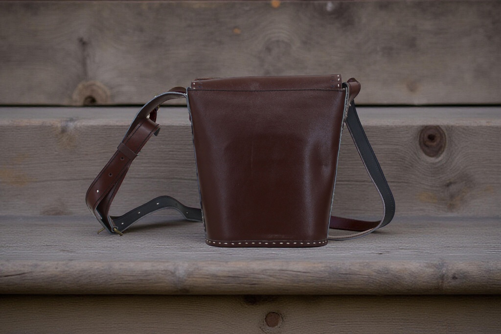 Handcrafted Kutchi Leather Balti Sling Bag