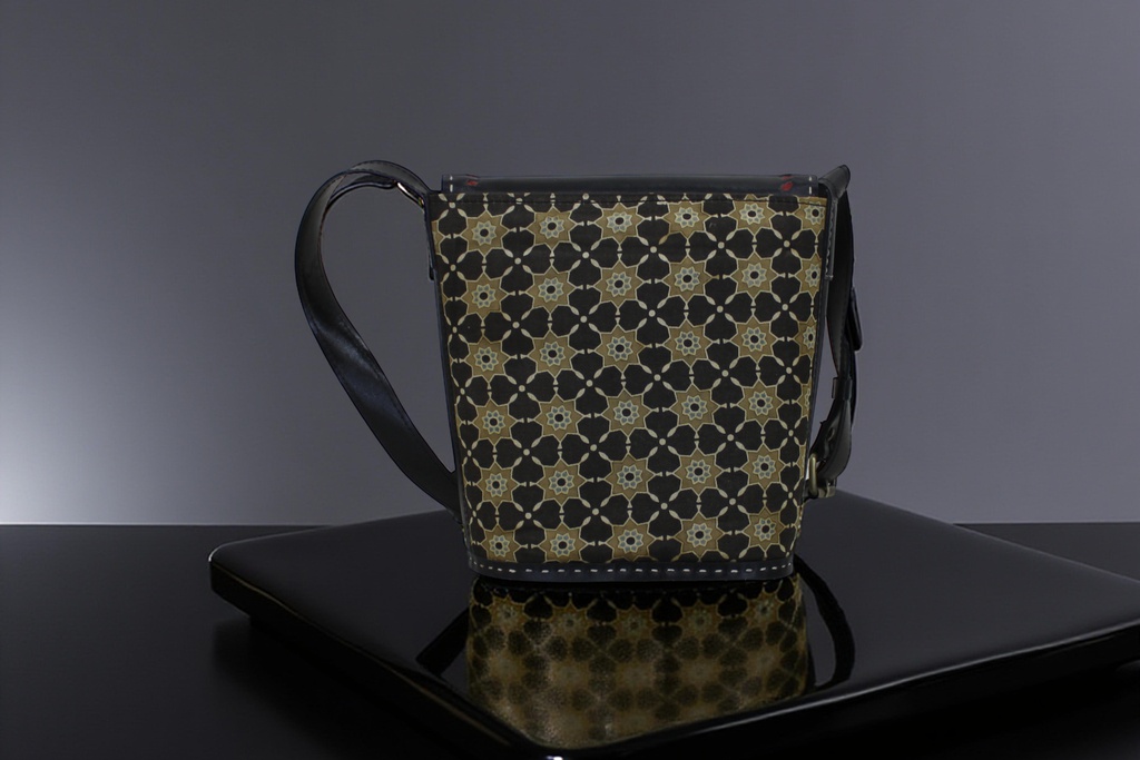 Handcrafted Kutchi Leather Balti Sling Bag