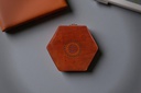 Handcrafted Hexagonal Leather Jewellery Box with Mirror