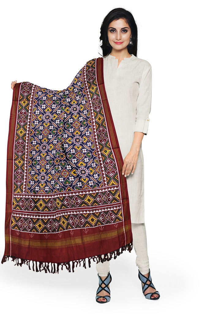 Handwoven Double Ikat Patola Dupatta