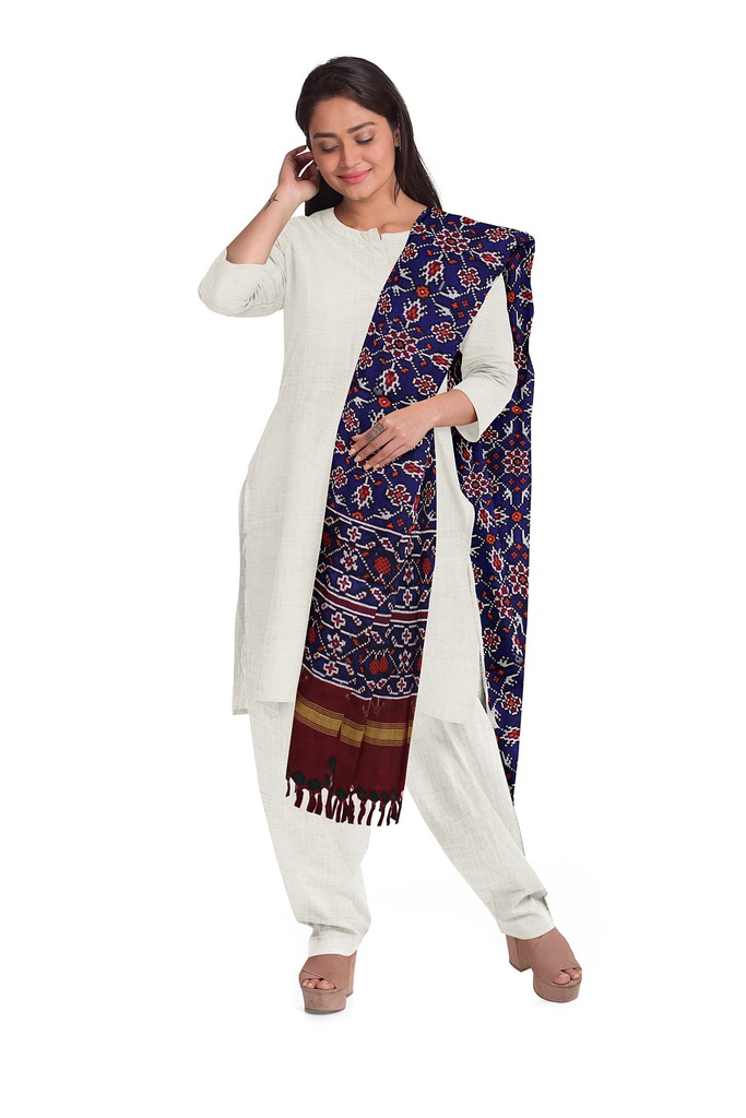 Handwoven Double Ikat Patola Dupatta
