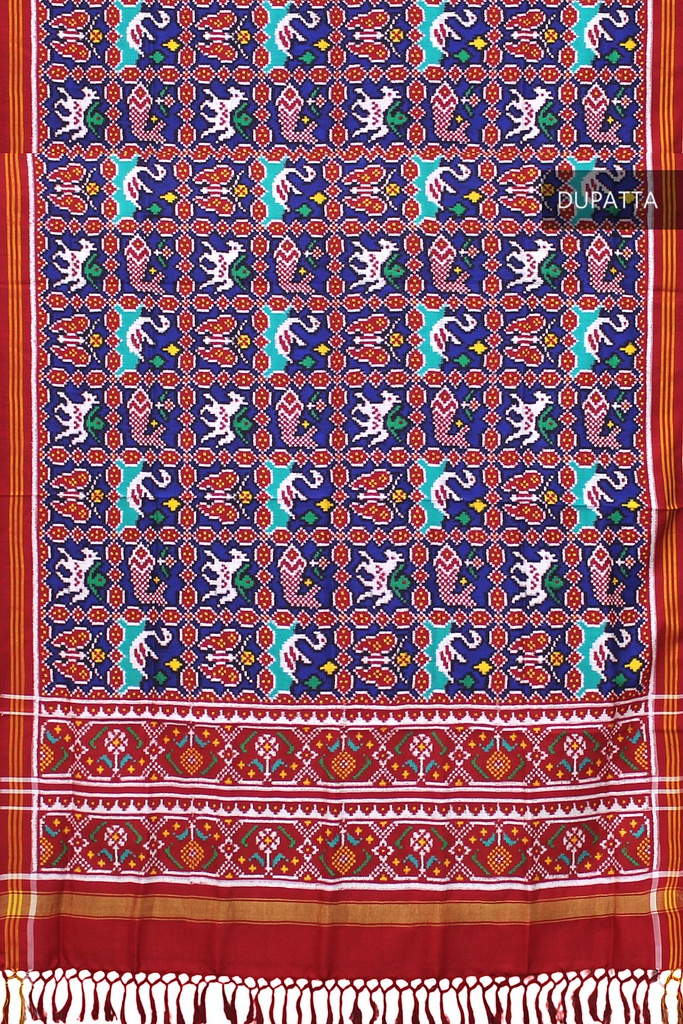 Handwoven Double Ikat Patola Dupatta