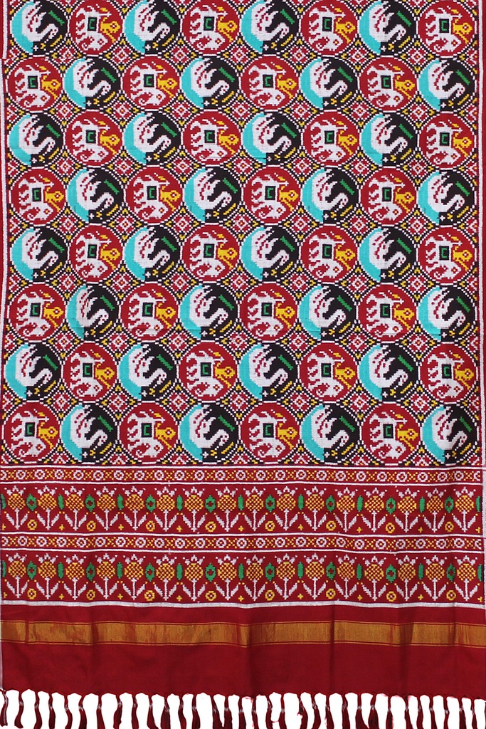 Handwoven Double Ikat Patola Dupatta