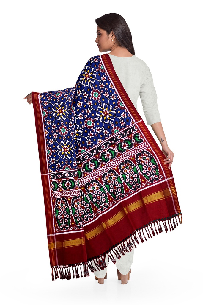 Handwoven Double Ikat Patola Dupatta