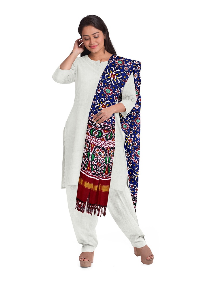 Handwoven Double Ikat Patola Dupatta