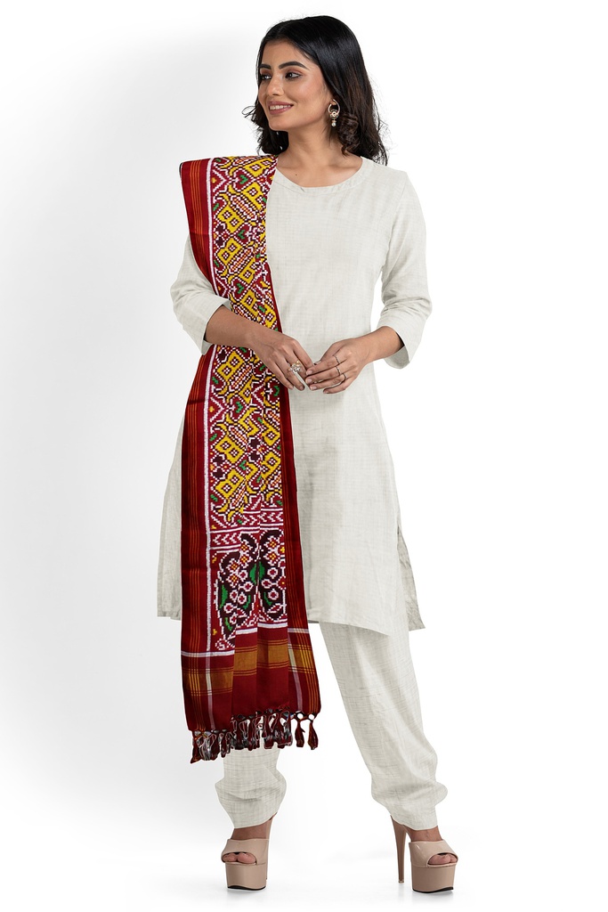 Handwoven Double Ikat Patola Dupatta