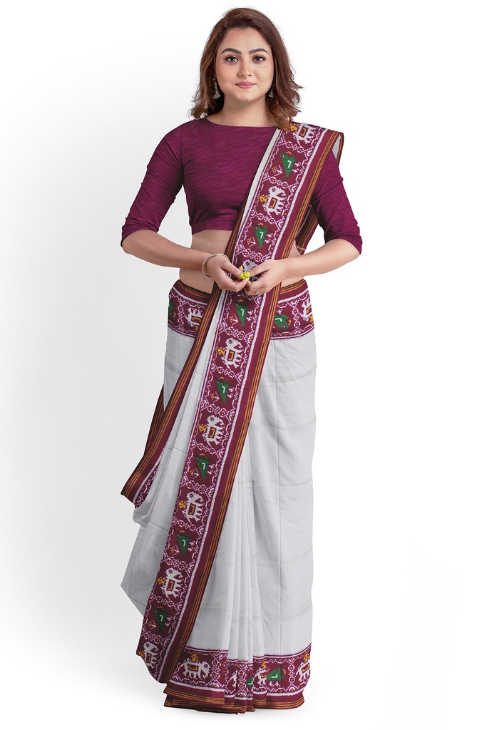 Handwoven Double Ikat Silk Patola Saree