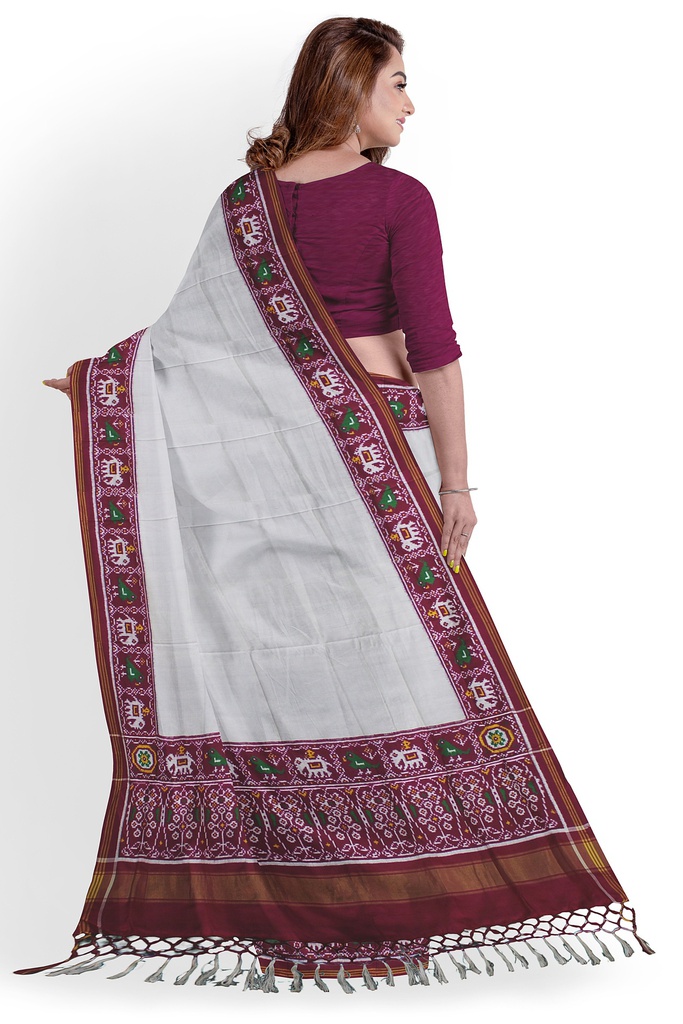 Handwoven Double Ikat Silk Patola Saree